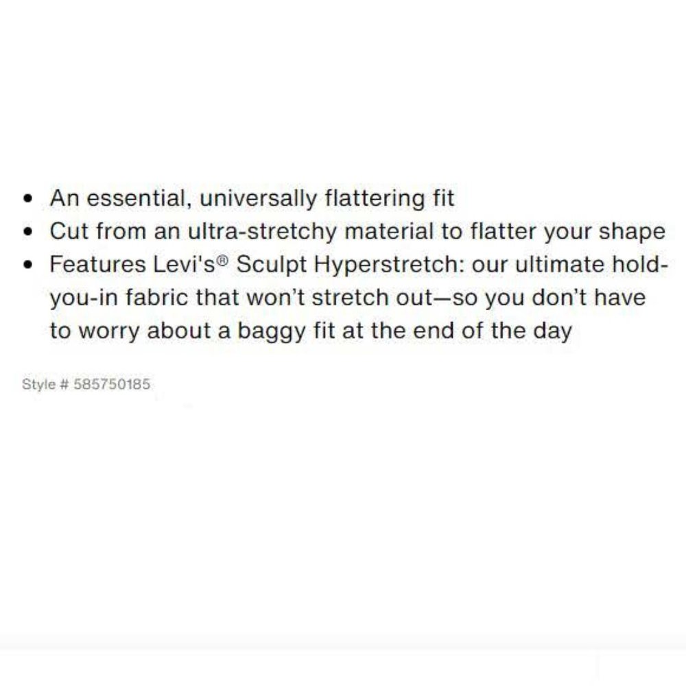 Levi’s Medium Blue Skinny Jean - Picture 9 of 9